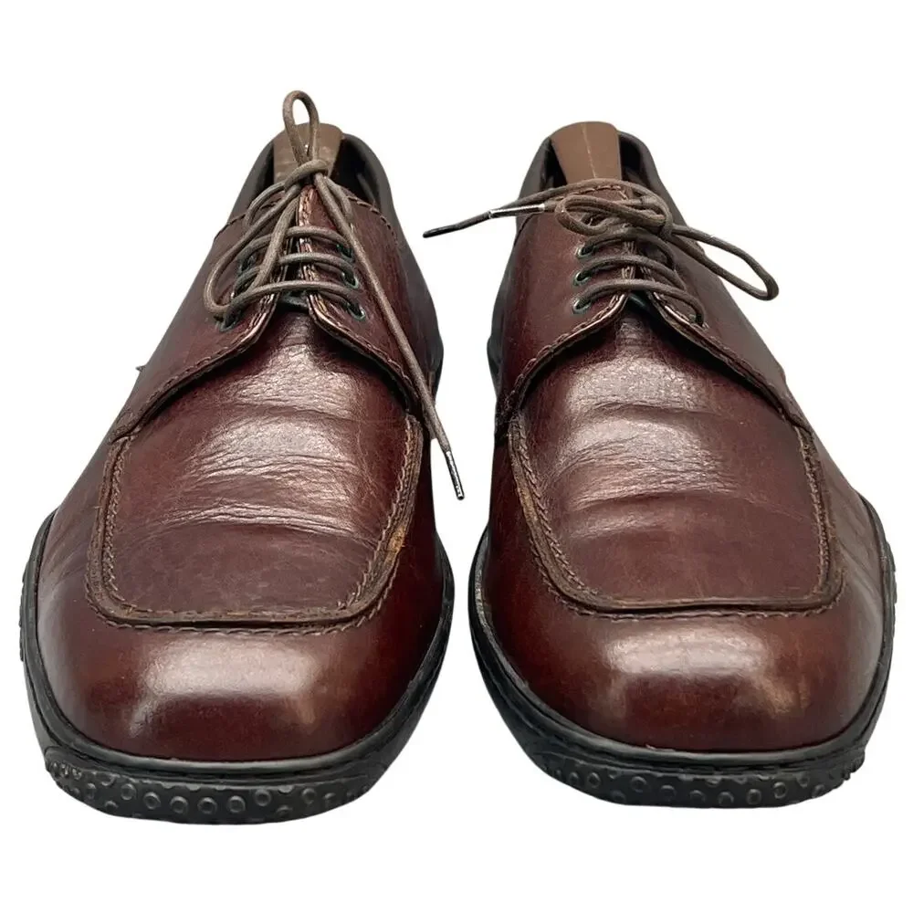 Avventura Vigens Vintage Artisan Crafted Brown Leather Driving Oxford Men 9.5